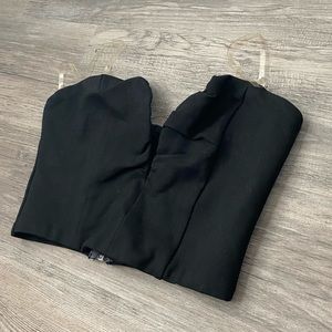 Busty Black Crop Top